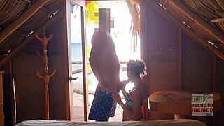 Young mexican loves to be fucked in public on beach