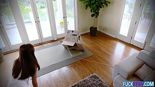 Elle voneva tiny 18+ thief gets fucked during the break in
