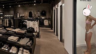 2 in 1 public 18 teen 18+ fuck in clothing store and on fashion casting