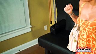 madelyn sofia shares dildo with tattooed coed