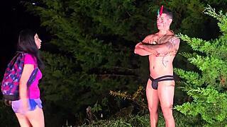Latina explorer fucked in forest during search