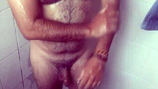 hide jerking off in the shower and cumming over my leg