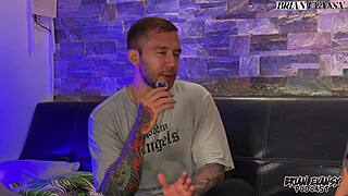 busty redhead andrea castro has a hot interview that ends in fucking with brian evansx