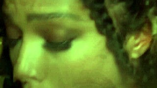 Amara eats his cock in panties