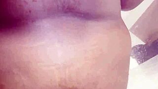 imani gets really naughty in the shower drinks piss