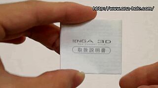 flip the onahole from tenga 3d for use