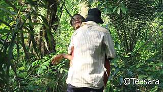 african outdoor bush fuck ends in orgasm