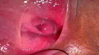 amateur shows her pink pussy close up after losing virginity