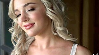 Newcomer teen katy belle strips lingerie outdoors
