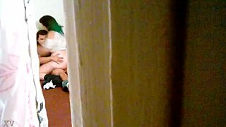 Mexican rocker chick riding my cock. Hidden cam anal.