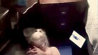 Granny vee does naked yoga showing her saggy tits and big ass