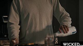 ameena green gets pounded hard in kitchen