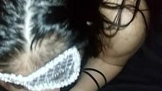 Strong black male enjoys sex with a Latin girl with a large buttocks in high definition video
